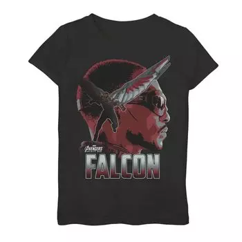 Футболка с изображением профиля Marvel Infinity War Falcon для девочек 7–16 лет Marvel