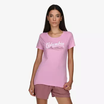 Футболка с изображением ромашки Columbia, розовый