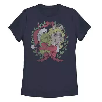 Футболка с изображением рождественского венка «Muppets Kermit & Miss Piggy» для юниоров Licensed Character