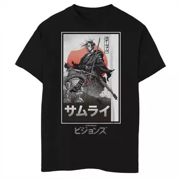 Футболка с изображением самурая в коробке и постером «Звездные войны» для мальчиков 8–20 лет Star Wars