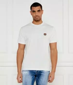 Футболка с изображением счастливого тигра Regular fit Kenzo, белый