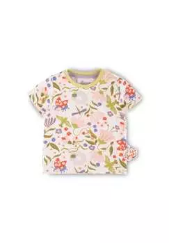 Футболка с изображением счастливой божьей коровки для младенцев и малышей Sigikid, мультиколор