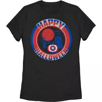 Футболка с изображением щита «Капитан Америка» для юниоров Marvel «Happy Halloween» Licensed Character