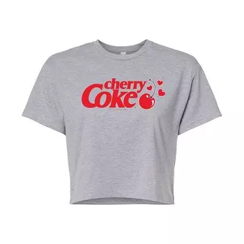 Футболка с изображением сердца Cherry Coke Heart для юниоров Licensed Character, цвет Heather Gray