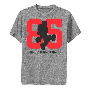 Футболка с изображением силуэта Марио Nintendo Super Mario 85 для мальчиков 8–20 лет Licensed Character