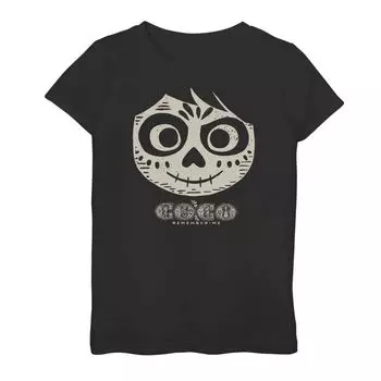 Футболка с изображением скелета для девочек 7–16 лет Disney/Pixar Coco Miguel Licensed Character