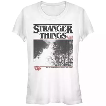 Футболка с изображением «Stranger Things» для юниоров «Перевернутая фотография» Licensed Character