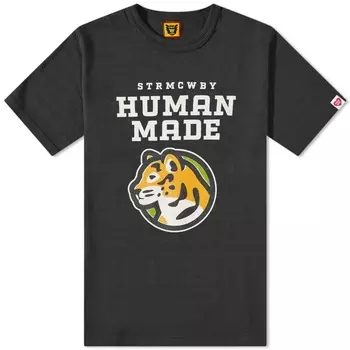 Футболка с изображением тигра Human Made, черный