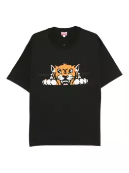 Футболка с изображением тигра KENZO, зеленый