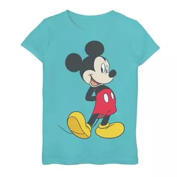 Футболка с изображением улыбающейся позы Disney's Mickey Mouse для девочек 7–16 лет Disney