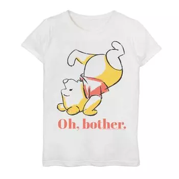 Футболка с изображением Винни-Пуха для девочек 7–16 лет Disney's Tumble Bear Oh Bother Disney