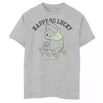 Футболка с изображением Винни-Пуха для мальчиков 8–20 лет Disney's Happy Go Lucky и портретом Disney