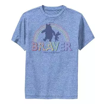 Футболка с изображением Винни-Пуха для мальчиков 8–20 лет Disney's Pride: вы храбрее, чем думаете Disney