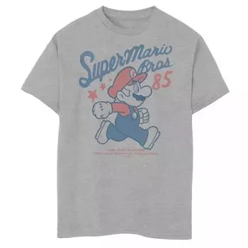 Футболка с изображением винтажных звезд Nintendo Super Mario Bros '85 для мальчиков 8–20 лет Licensed Character