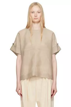 Футболка с изображением загорелого папируса ISSEY MIYAKE