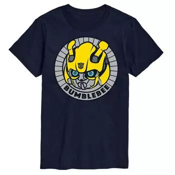Футболка с изображением значка Big & Tall Transformers Bumblebee Licensed Character, синий