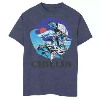 Футболка с изображением значка Chillin для мальчиков 8–20 лет Disney's Star Wars Disney