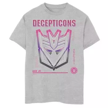 Футболка с изображением значка Decepticons Gen 01 для мальчиков 8–20 лет и Husky Transformers Licensed Character