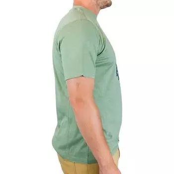 Футболка с изображением зубца мужская Club Ride Apparel, цвет Loden Frost