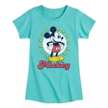 Футболка с изображением звезд Disney's Mickey Mouse для девочек 7–16 лет Licensed Character