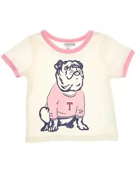 Футболка с изображением звонаря Flapdoodles Varsity, белый