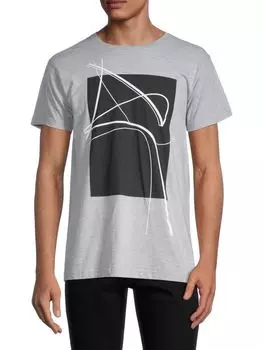 Футболка с изогнутыми линиями Vestige, серый