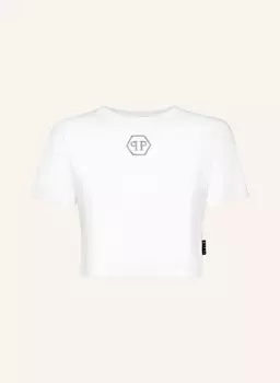 Футболка с камнями hexagon PHILIPP PLEIN, белый