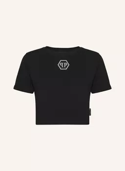 Футболка с камнями hexagon PHILIPP PLEIN, черный