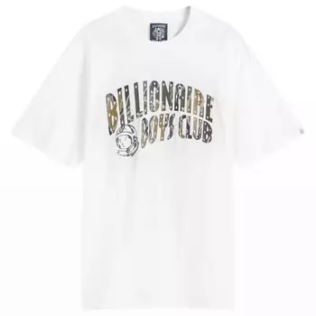Футболка с камуфляжным арочным логотипом Billionaire Boys Club, белый