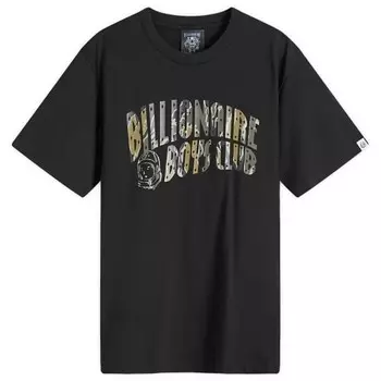 Футболка с камуфляжным арочным логотипом Billionaire Boys Club, черный