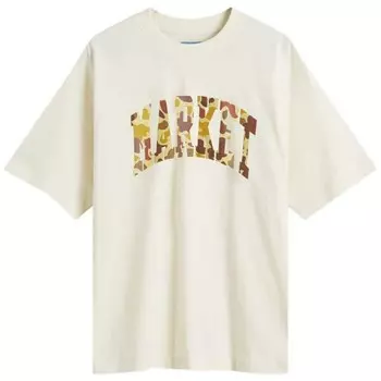 Футболка с камуфляжным принтом «Утиная дуга» Market, экрю