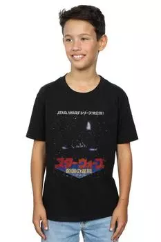 Футболка с кандзи «Галактика» Star Wars, черный
