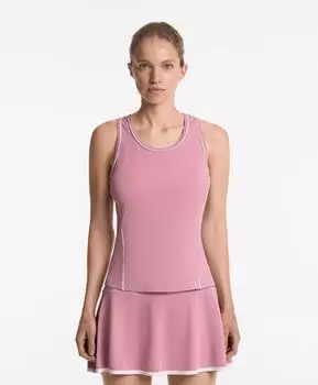 Футболка с кантом без рукавов Oysho, бледно-розовый