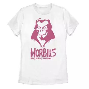 Футболка с каплями краски для юниоров Marvel Morbius The Living Vampire Licensed Character, белый