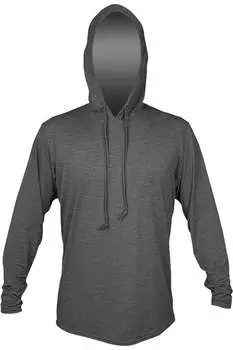 Футболка с капюшоном ANETIK Low Pro Tech, цвет charcoal heathered