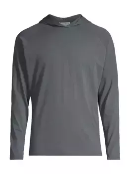 Футболка с капюшоном Crown Lava Wash Popover Peter Millar, цвет iron