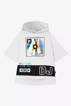 Футболка с капюшоном Gulliver, белый