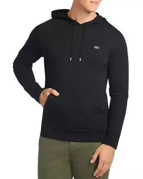 Футболка с капюшоном и длинными рукавами из джерси Lacoste