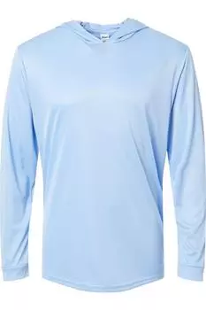 Футболка с капюшоном и длинными рукавами Paragon Bahama Performance, цвет blue mist