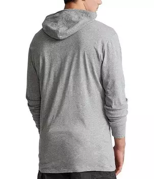 Футболка с капюшоном и длинными рукавами Polo Ralph Lauren Big & Tall, серый