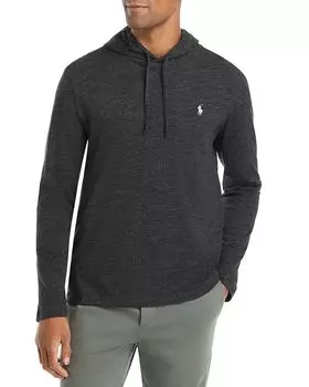 Футболка с капюшоном из джерси Polo Ralph Lauren, черный