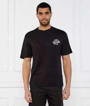 Футболка с капюшоном Relaxed fit Hugo Blue, черный