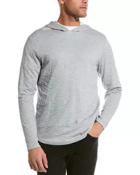 Футболка с капюшоном Vince Double Face, синий