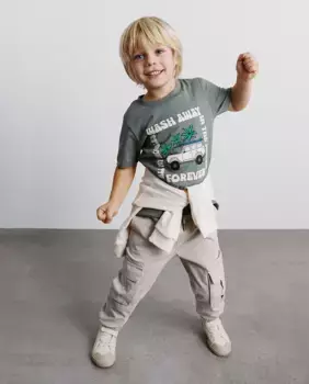 Футболка с караваном Sfera, зеленый