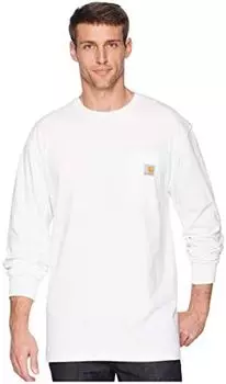 Футболка с карманами для рабочей одежды L/S Carhartt, белый