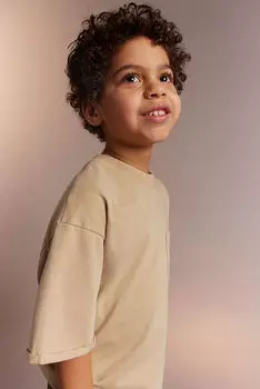 Футболка с карманами H&M, бежевый