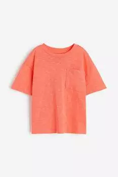 Футболка с карманами H&M, оранжевый