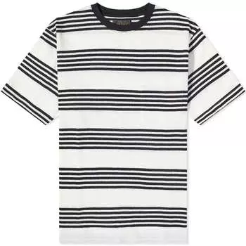 Футболка с карманами и полосками Beams Plus