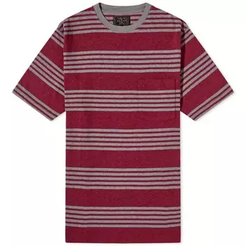 Футболка с карманами и полосками Beams Plus