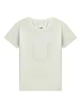 Футболка с карманами MM6 Maison Margiela, зеленый